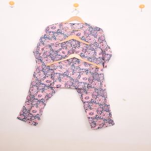 Conjunto de Pijama de Algodón con Estampado Floral de Estilo Moderno, Ropa de Dormir y de Estar para Mujer, Regalo - Product Image 6