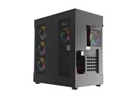 Boîtier d'ordinateur de jeu Micro ATX Pcooling noir, boîtier PC, boîtier de bureau, accessoires informatiques, boîtiers et tours d'ordinateur