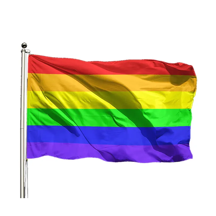 Bandeira do orgulho personalizada conteúdo cor arco-íris bandeira