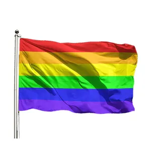 Bandeira do orgulho personalizada conteúdo cor arco-íris bandeira