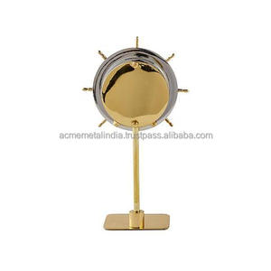 Reloj de mesa despertador de Metal de diseño antiguo con Base cuadrada oro plata acabado perfecto elegante decoración del hogar acento elegancia atemporal - Product Image 3