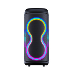 Portable <b>Bluetooth</b> <b>Speaker</b> With Colorful <b>Led</b> Light For Outdoor Karaoke And Fitness Large Coverage Area Rechargeable Battery - Product Image 1