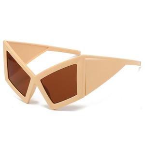 Lunettes de soleil noires tendance Y2K pour hommes et femmes, grandes lunettes de soleil de créateur, lunettes de soleil œil de chat surdimensionnées pour femmes - Product Image 3