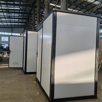 Salle de bains mobile préfabriquée au design moderne pour l'extérieur, usage public, toilettes portables en panneau sandwich, innovation chinoise