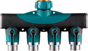 Easy Turn Metall Garten wasser anschluss Adapter 4-Leicht einstellbare Durchfluss druck auslässe 4-Wege-Wasserhahn Schlauch Splitter Gartengeräte - Product Image 2