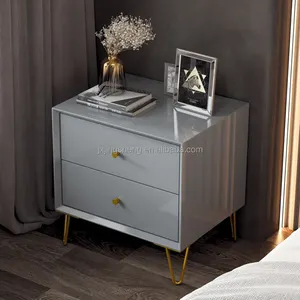 <span class=keywords><strong>Table</strong></span> <span class=keywords><strong>de</strong></span> nuit moderne peinte en blanc, <span class=keywords><strong>brillant</strong></span>, 1 pièce 2022L, meuble <span class=keywords><strong>de</strong></span> chambre à coucher, 2 tiroirs <span class=keywords><strong>de</strong></span> rangement, <span class=keywords><strong>Table</strong></span> <span class=keywords><strong>de</strong></span> <span class=keywords><strong>chevet</strong></span> - Product Image 6