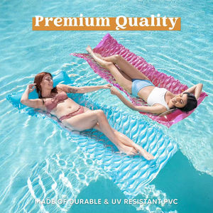 Colchoneta Inflable para Piscina, Colchón Flotante con Reposacabezas para Piscina o Playa en Verano - Product Image 6