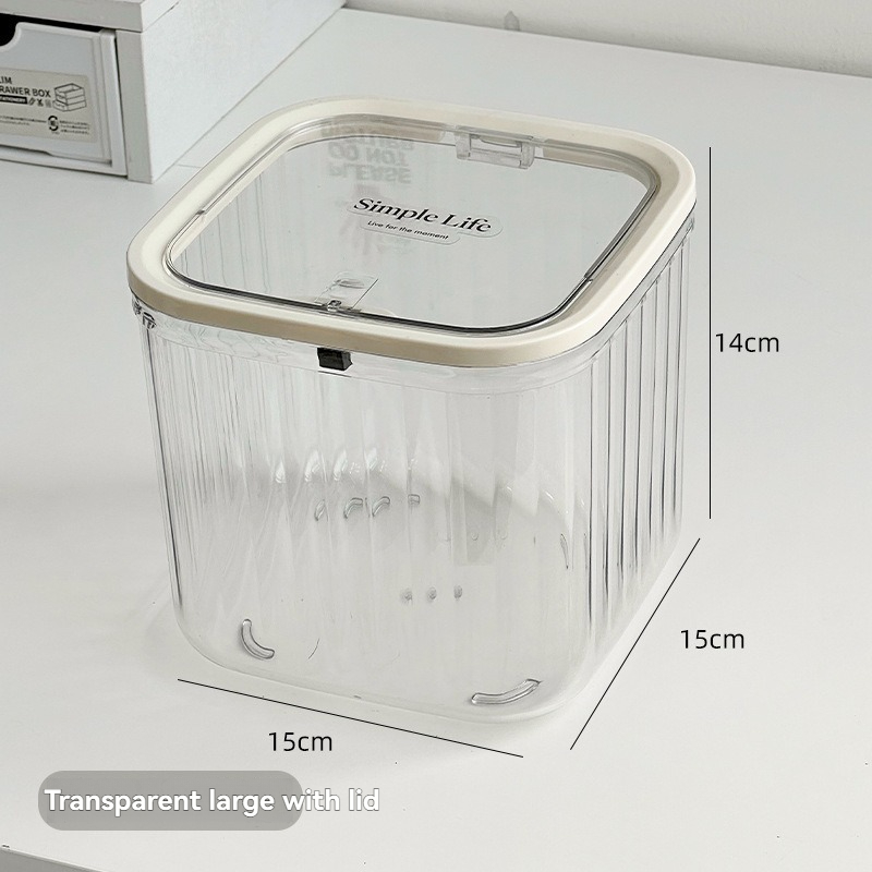 Transparente Grande con Tapa