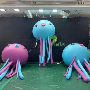 Lámpara de medusas azul personalizada inflable decorativa para decoración de escenario de fiesta - Product Image 5