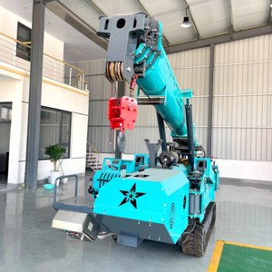 Fabrieksprijs Draagbare Mini-Spinkraan 5 Ton Mobiele Rupskraan Hydraulische Hijskraan Voor Bouwopdrachten - Product Image 2