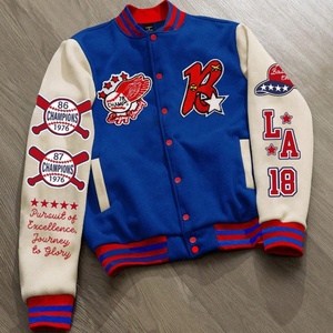Sudadera Varsity de Béisbol para Hombre, Estilo Universitario de Invierno, Personalizada, con Gráficos 3D en Chenille, Letras Bordadas, Diseño a Rayas, Estilo Y2K - Product Image 1