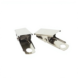 YIWANG venta al por mayor 12x23x31MM Metal plata tarjeta Clips titular insignia ID Clip - Product Image 4