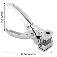Perforateur en acier en forme de T pour articles en cuir, cartes en papier, feuilles de PVC, emballages sous blister, sacs en plastique – Crée des formes de papillon et d'avion