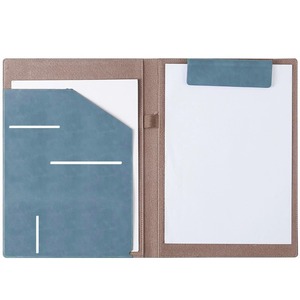 Porte-documents <span class=keywords><strong>A4</strong></span> en cuir transfrontalier, personnalisé pour cadre dirigeant, avec aimant, pour contrats professionnels et comme porte-bloc, pochette de bureau - Product Image 6