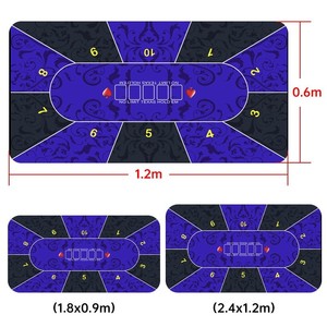 Tapete Antideslizante Moderno de Lujo Ligero para <span class=keywords><strong>Spider</strong></span> Solitaire y Texas Hold'em, Bordes Reforzados en los Cuatro Lados, Ecológico y Duradero - Product Image 1