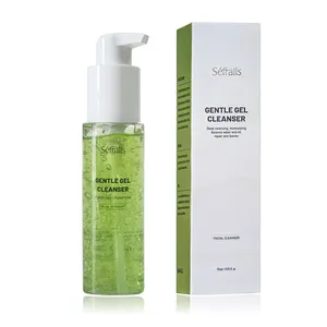 Sefralls Nature Soothing & Moisture Aloe Vera Cleansing Gel Cream Face Wash for Deep Cleansing 115ml/4.05fl.oz