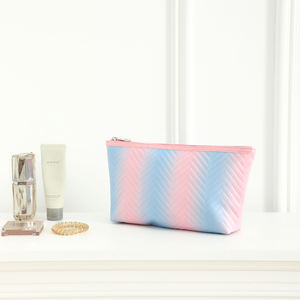 Bolsa <span class=keywords><strong>de</strong></span> <span class=keywords><strong>Maquillaje</strong></span> Acolchada <span class=keywords><strong>de</strong></span> Lona con Degradado, Diseño Personalizable, Bolsa <span class=keywords><strong>de</strong></span> Cosméticos Diaria - Product Image 3