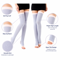 Femmes Cuisse Haute Chaussettes De Compression de Couchage Bas Cuisse Jambières