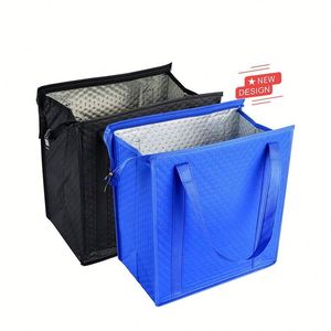 Adult Leak-Proof Polyester Handle Shopping Bags Insulated Lunch Bags for Daily Life Custom Accept Design Cooler Bags for Works - Product Image 1