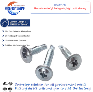 Tornillo Autorroscante de Cabeza Plana, Tornillo Autoperforante de Cabeza Plana Grande, Tornillo Galvanizado, Fabricante de <span class=keywords><strong>Pernos</strong></span> y Tuercas - Product Image 1
