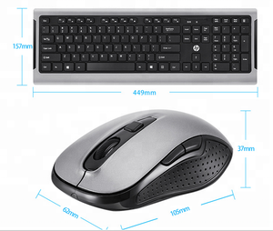 2.4GHz <strong>Wireless</strong> <strong>Keyboard</strong> <strong>and</strong> Slim <strong>Mouse</strong> Set Ultra-thin Ergonomic <strong>Keyboard</strong> <strong>Wireless</strong> Optical <strong>Mouse</strong> Set - Product Image 1