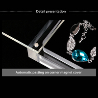 Boîtes de présentation de bijoux écologiques en vrac étuis à fermeture magnétique transparent pour pendentifs et colliers en jade
