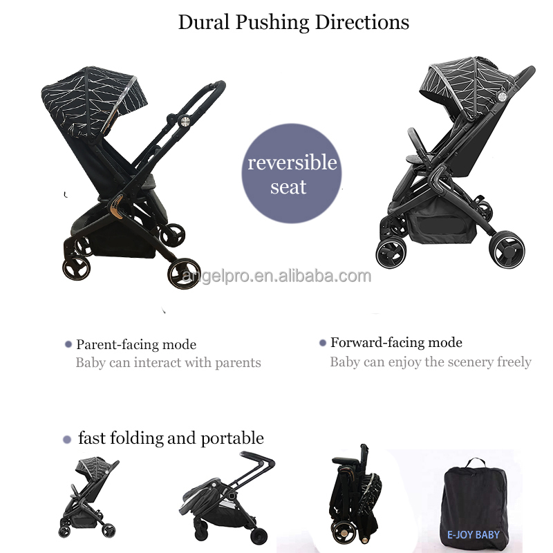 customized baby stroller 360 degree rotated two way facing reversible magic stroller baby