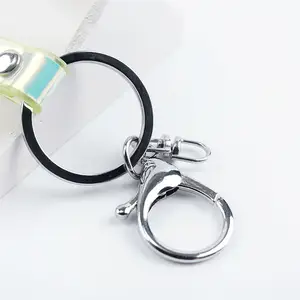 Porte-clés holographique en PVC, 1 pièce, bijoux de poignet, lanière dégradé, sac à breloque