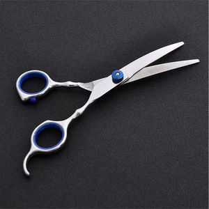 Juego de Tijeras para Peluquería Canina de Suzhou, Acero Inoxidable, Tijeras de Adelgazamiento, Tijeras Planas de 62 mm, Herramientas de Salón de Belleza, Diseño Práctico - Product Image 2