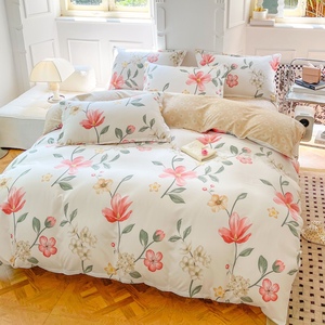 Bán Sỉ Bộ Ga Giường Giá Rẻ Tấm Ga Trải Giường Vi Sợi In Họa Tiết Full Queen King Cỡ 1800 Ccount - Product Image 2