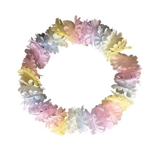 Macaron-Colored <b>Flower</b> <b>Garland</b> Hawaiian Hula Costume Accessory & Bonfire Party Decoration Prop - Product Image 4