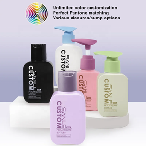 Rỗng Tùy Chỉnh Skincare Chai Set Tóc Điều Hòa Vuông Chai Dầu Gội Đầu Nhựa Mỹ Phẩm Mặt Cơ Thể Rửa Chai Với Lotion Bơm - Product Image 3