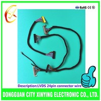 Maßgefertigtes 30-Pin 40-Pin LVDS-Kabel 36AWG 32AWG Video-Display-Bildschirm Verkabelungsset für LCD-Steuerplatine