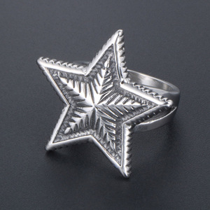 Star Exaggerated <b>Ring</b> <b>Titanium</b> Steel Women's Jewelry Korean Style Fashion Accessory SA964 - Product Image 3