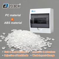 Boîte de distribution extérieure ZCEBOX IP55 étanche certifiée CE ROHS 220V avec disjoncteur MCB 4 prises