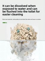Litière pour chat populaire au tofu mélangé, biodégradable, jetable dans les toilettes, à base de cristaux minéraux, désodorisante, sans poussière, de haute qualité