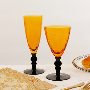 Verres à pied médiévaux marteau vintage ambre verres à gobelet créatifs ensemble de verres à vin rouge <span class=keywords><strong>verre</strong></span> à champagne <span class=keywords><strong>verre</strong></span> à cocktail - Product Image 4