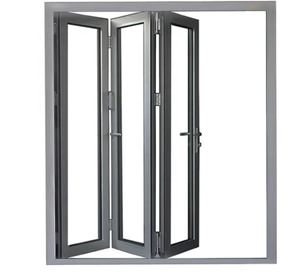 Fenêtres pliantes en aluminium à rupture de pont thermique ROUTE, <span class=keywords><strong>grandes</strong></span> fenêtres coulissantes en verre, fenêtres bi-pliantes avec délai de livraison rapide - Product Image 1