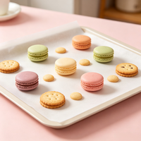 Papier sulfurisé imprimé double face sur mesure, résistant à l'huile alimentaire, pour sandwichs, biscuits, cuisson en restaurant, vente en gros, approvisionnement en vrac