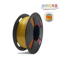 Filamento PLA Tricolore in Seta per Coestrusione 1,75mm 1kg Arcobaleno Rosso Blu Verde Consumabile per Stampante 3D Servizio OEM ODM