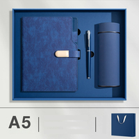 Ensemble cadeau exclusif pour employés, bloc-notes A5 3-en-1 avec stylo et bouteille d'eau, logo personnalisé