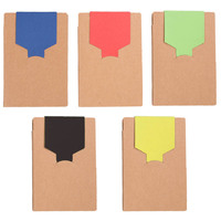 Carnet à feuilles mobiles en papier recyclé OEM en gros, notes adhésives créatives, blocs-notes publicitaires, enveloppes porte-documents pour mémos et avis