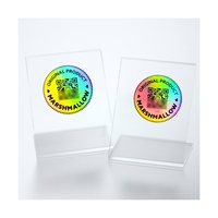 Certificat personnalisé d'usine autocollant holographique 3D étiquette d'étiquette d'hologramme adhésive de sécurité arc-en-ciel