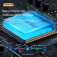 Câble d'extension flexible USB4.0 court avec transmission de données 40 Gb et charge rapide PD pour une utilisation complète Thunderbolt 4