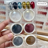Poudre Magique Ultra-Brillante pour Nail Art Effet Miroir Or Argent Champagne Poudre Laser Titane Motif Galaxie Électroplaqué