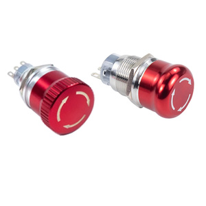 16MM/19MM/22MM Waterproof <strong>Emergency</strong> Stop <strong>Button</strong> Switch Stainless Steel Momentary/Self-Locking Red <strong>Push</strong> <strong>Button</strong> Switch - Product Image 4