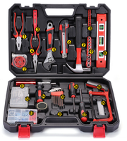 Home Gift Hardware Ensemble d'outils Boîte à outils Ensemble combiné de réparation manuelle pour électricien menuisier