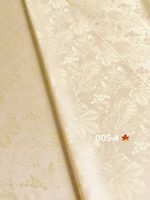 Tissu Jacquard Viscose Lisse et Brillant à Motifs Feuilles et Fruits, en Gros, Prêt à l'emploi pour la Confection d'Abayas à Dubaï