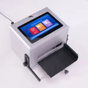 Máquina de impressão de mesa para alimentos, impressora a jato de tinta com codificação de data de validade