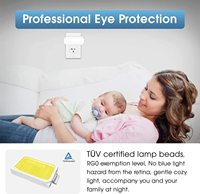 Lampe de nuit à capteur crépusculaire à brancher LOHAS LED blanc chaud, à intensité variable pour chambre à coucher